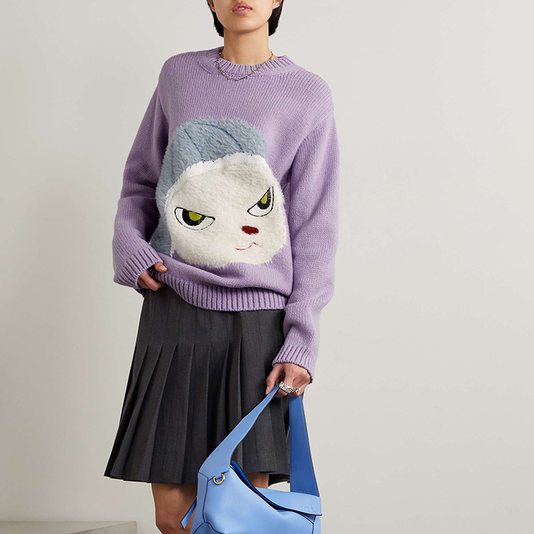 Rabbit Patch Purple Pullover Jumper