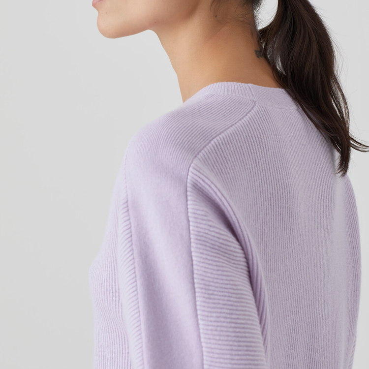 Crewneck Knitted Wool Pullover Sweater