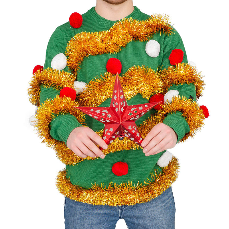 Tinsel Tree Ugly Christmas Sweater