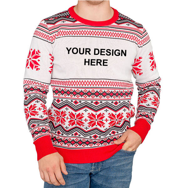 Custom Adult Poly-Knit Christmas Sweater