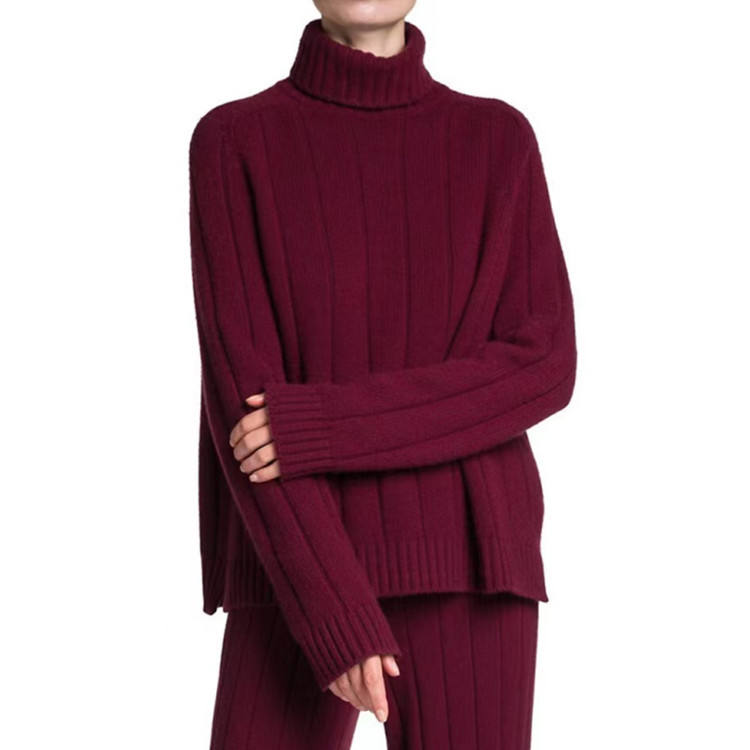 Women's cashmere sweater suit