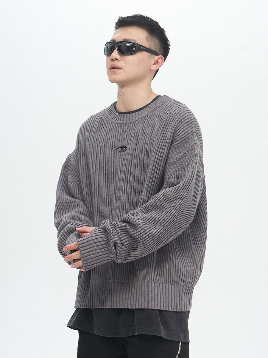 Custom Removable Sleeves Fashion Knit Sweater for Man